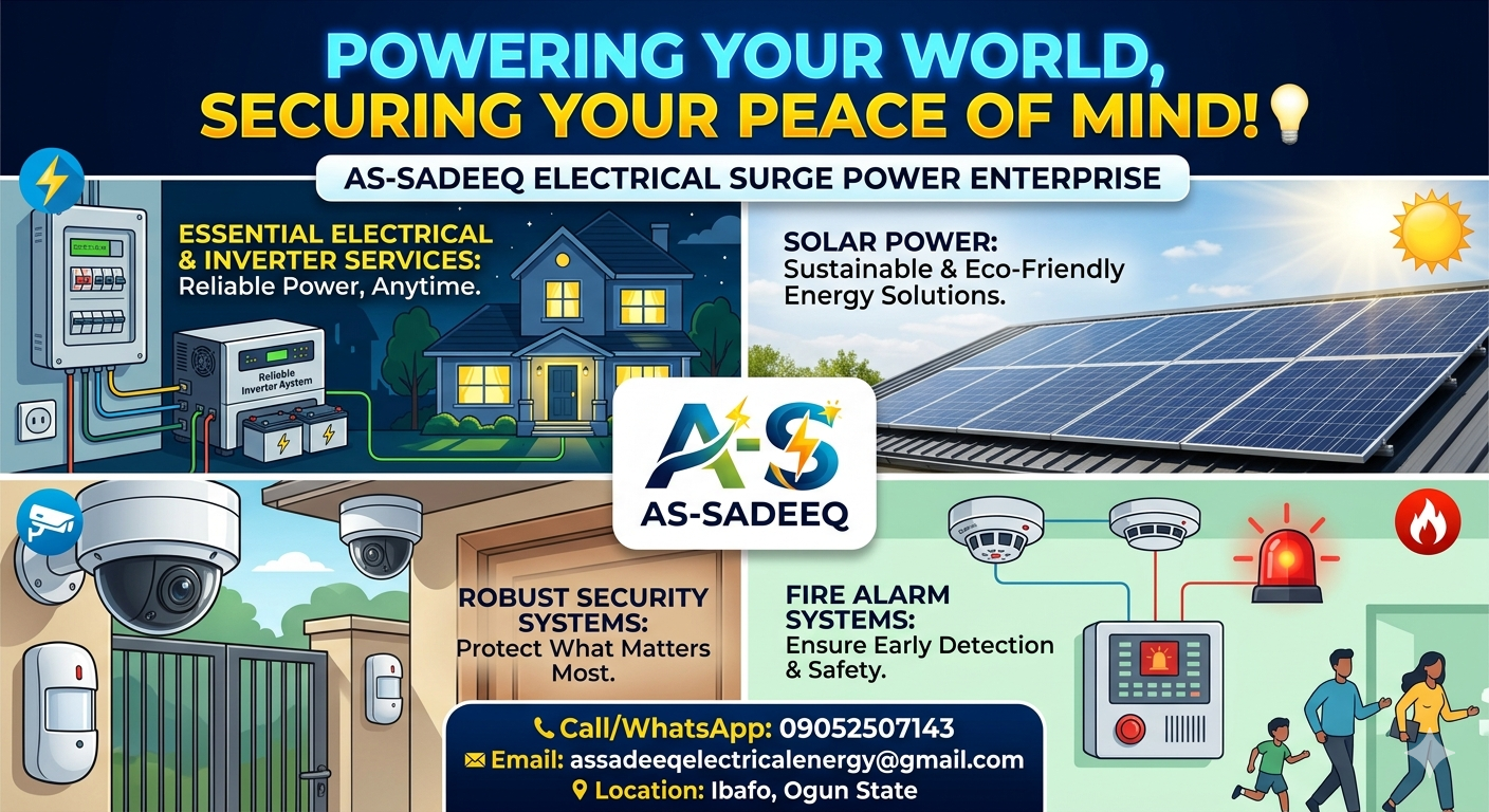 Work by AS-SADEEQ ELECTRICAL SURGE POWER ENTERPRISES — photo 1